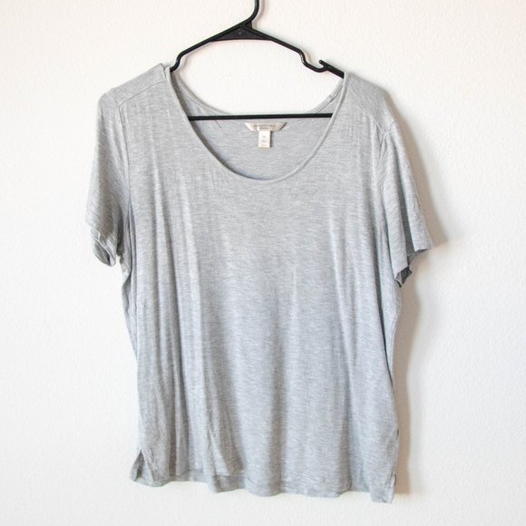 Banana Republic Threadsoft Scoop Neck Short-Sleeve Tee XS - Picture 2 of 4